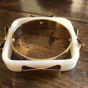 Beautiful Cream & Gold Ted Baker lucite bangle
